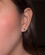 Aretes Topo Esmeralda